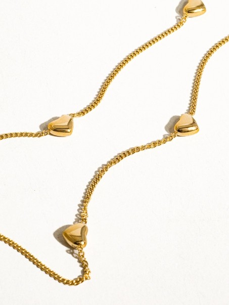 DAINTY HEART ANKLE BRACELET | JEWELRY