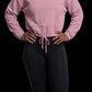 BLUXEBAE BASICS Women's Cropped Oversize Hooded Sweatshirt