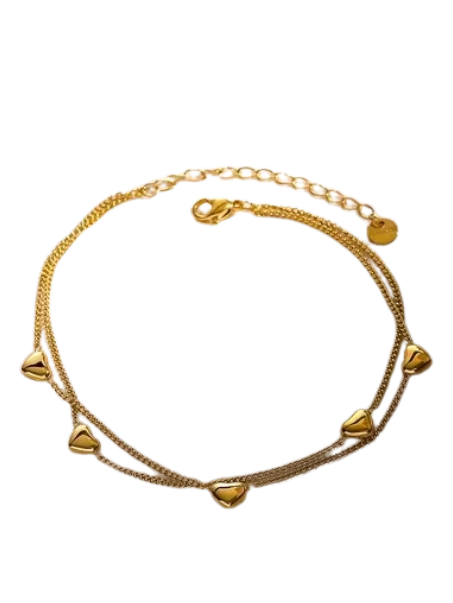 DAINTY HEART ANKLE BRACELET | JEWELRY